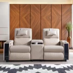 Anika Double Home Cinema Recliner Sofa - Image 2