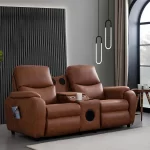 Babil Double Home Cinema Recliner Sofa V1 (Speakers) - Image 2